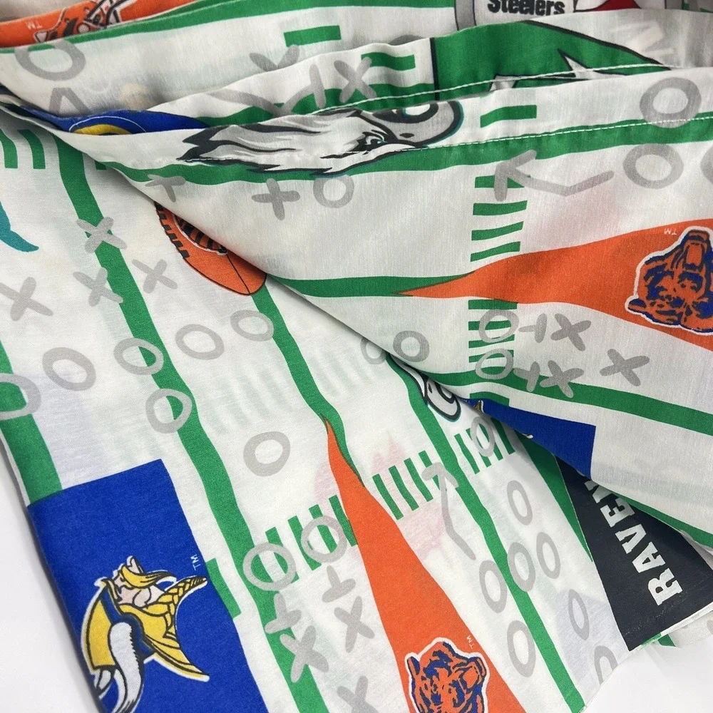 NFL Teams All Over Print Twin Flat Sheet The Bribb Company Made In USA Football‎